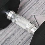 20kg Hex Rubber Dumbbell For Home Exercise | Black