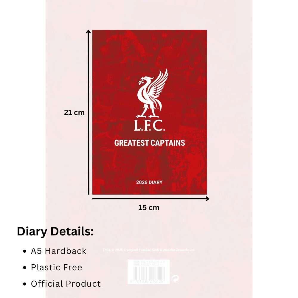 Liverpool FC 2026 A5 Diary Official Product