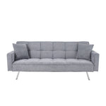 Breeins 3-position Adjustable Convertible Sofa Bed With 2 Scatter Cushions