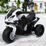 Electric Kids Ride On Motorcycle Bmw Liscensed W/ Headlights Music | Black