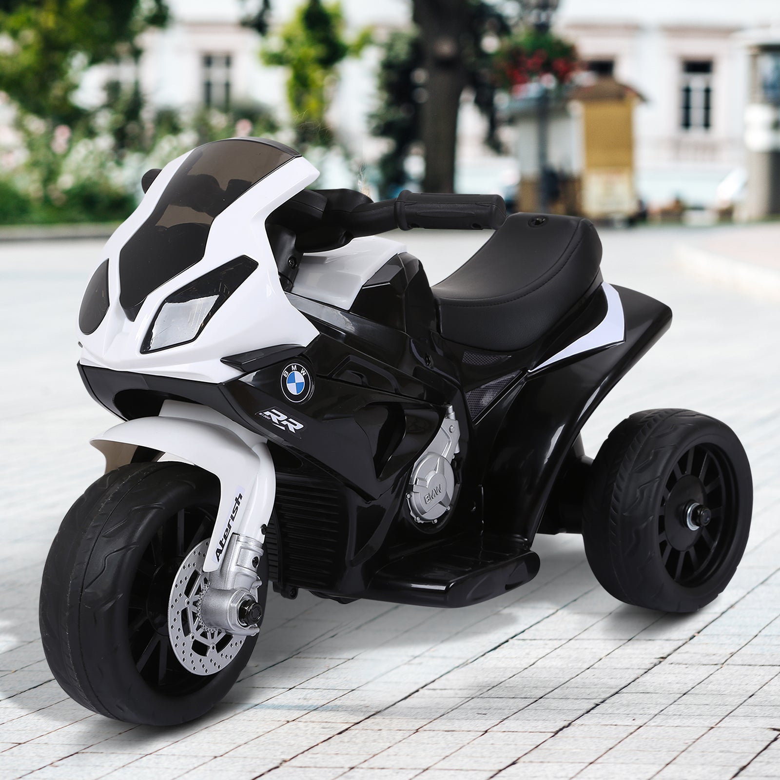 Electric Kids Ride On Motorcycle Bmw Liscensed W/ Headlights Music | Black