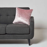 Luxury Crushed Velvet Cushion Cover | 60cm x 60cm | Pink
