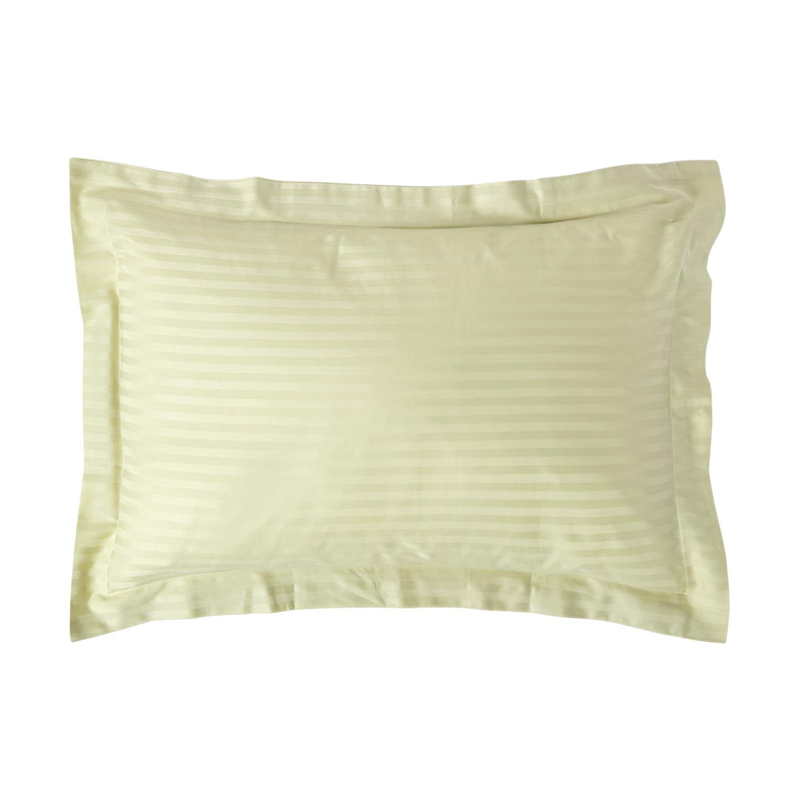 Egyptian Cotton Satin Stripe Oxford Pillowcase 330 Tc | 48 x 74cm | Sage Green