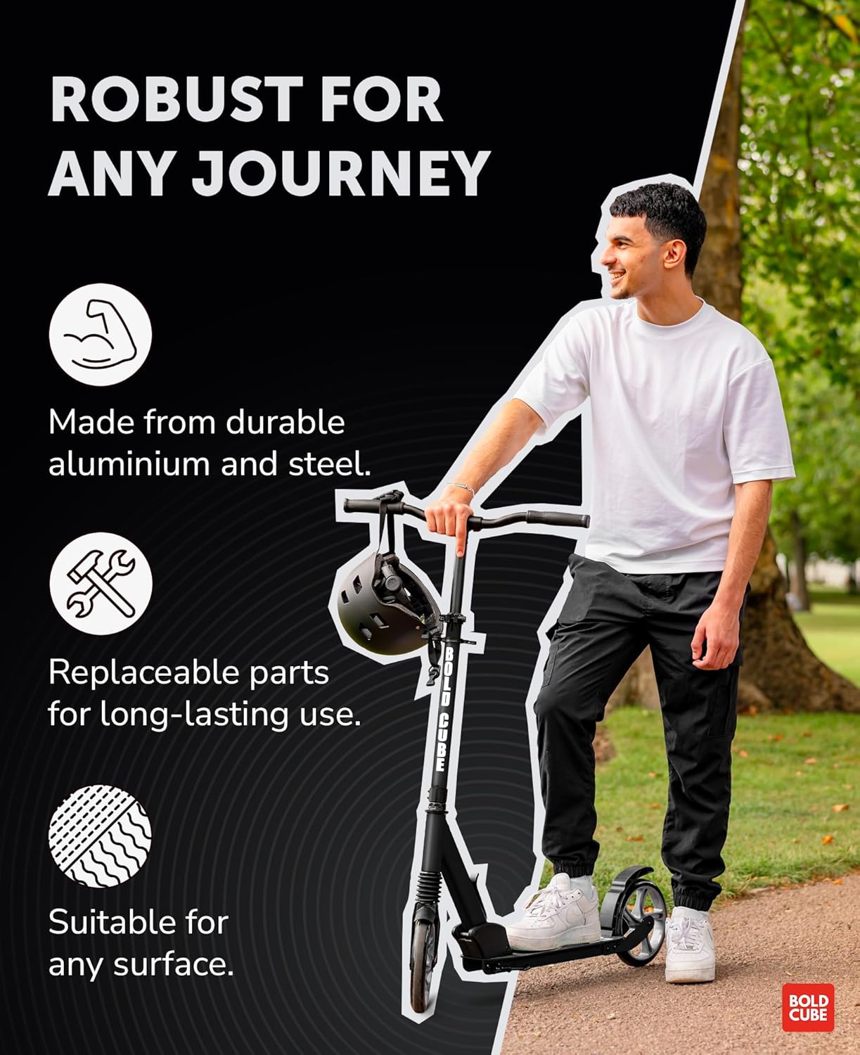Big 2 Wheel Scooter | Charcoal