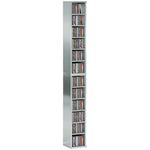 HOMCOM Set Of 2 Cd Storage Units With Adjustable Shelves, High Gloss