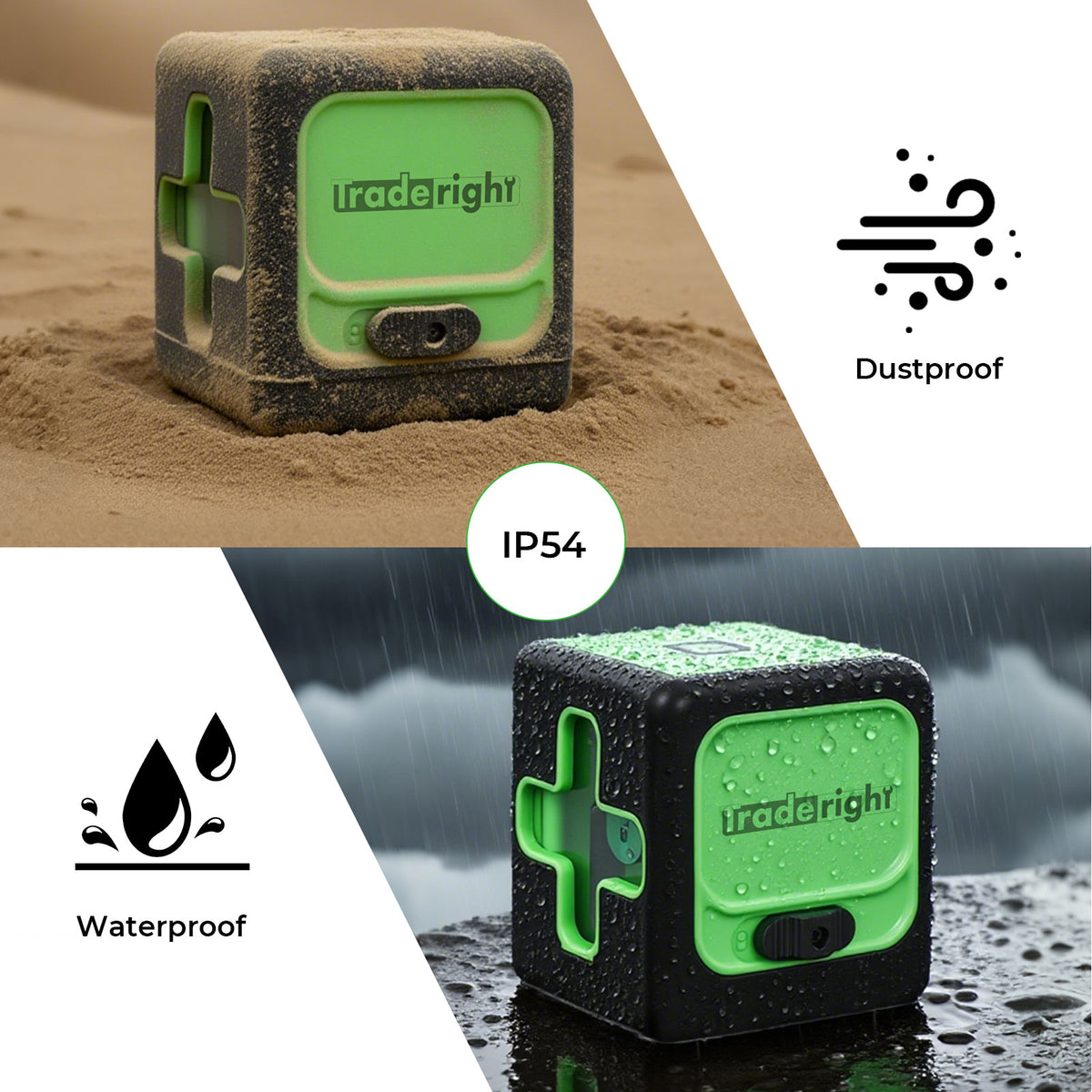 Green Laser Level 360° Self Leveling Green Light Ip54 Water Resistant | Green
