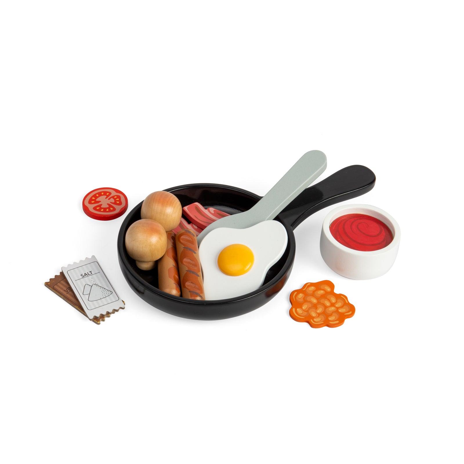 Bigjigs Toys Breakfast Fry Up Wooden Food Set