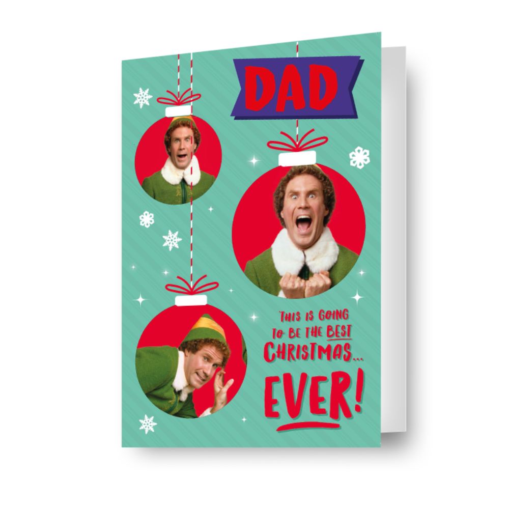 Elf Dad Christmas Card Official Product