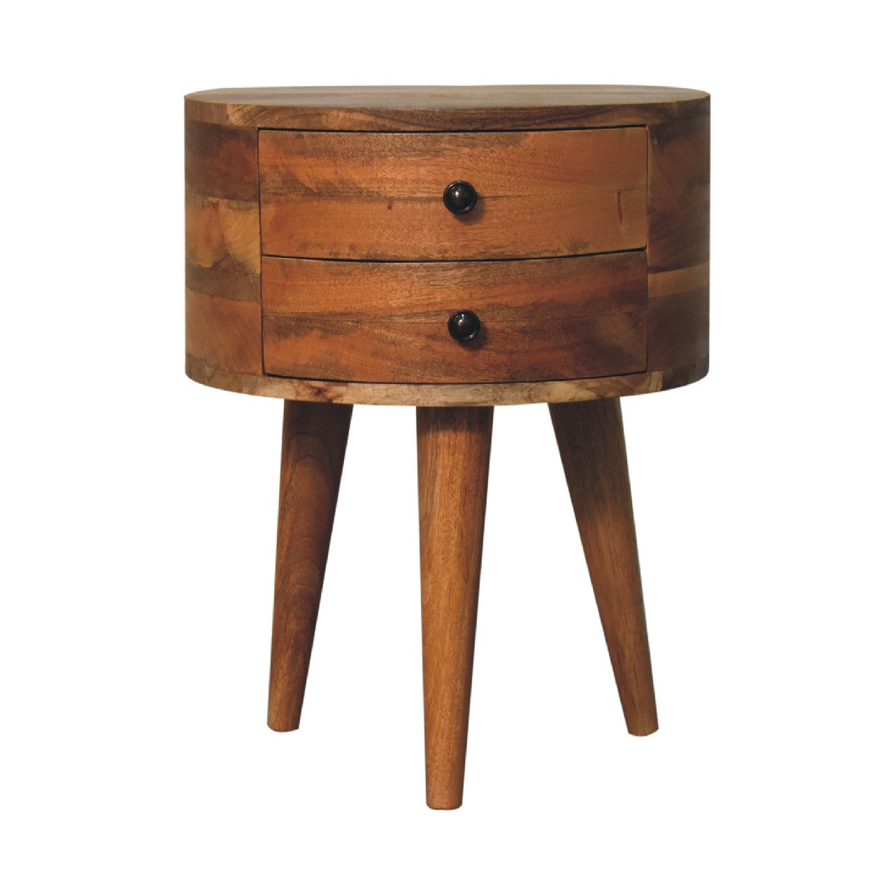 Solid Wood Odyssey Oak-ish Tripod Bedside
