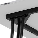 120cm W X 70cm D X 75.5cm H Modern Dining Table With Mdf Tabletop & Metal Legs