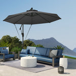 3(m) Cantilever Banana Parasol With Cover Wind Strap Upf50+ | Gray