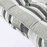 Morocco Striped Cotton Floor Cushion | 40cm x 40cm | Monochrome