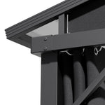 3x4m Hardtop Gazebo With Curtains Aluminium Patio Gazebo Outdoor Canopy Pavilion For Garden