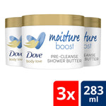 Body Love Moisture Boost Pre-cleanse Shower Butter, 3pk