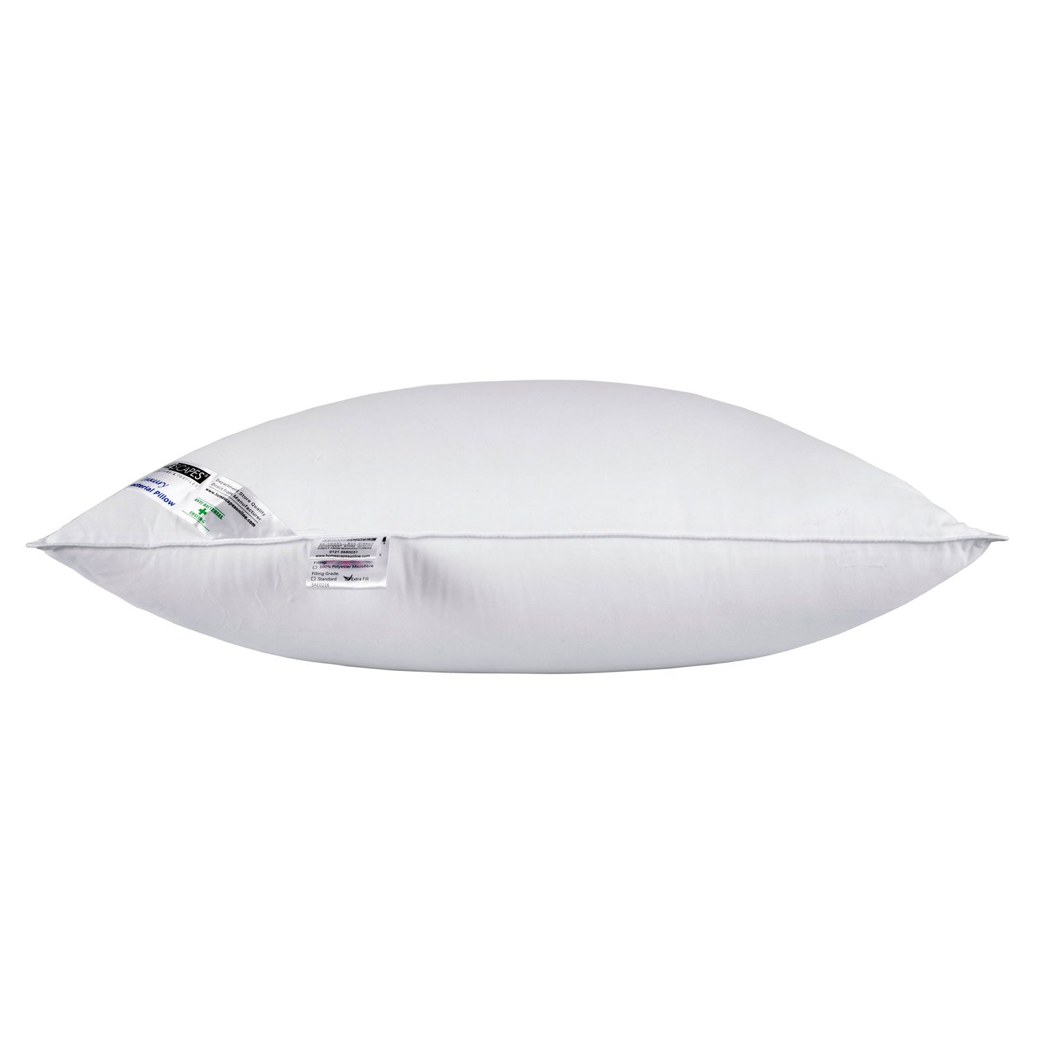 Anti Bacterial Pillow Super Microfibre Extra Fill, 48 X 74 Cm
