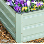 Metal Raised Garden Bed - Light Green | 120cm x 90cm