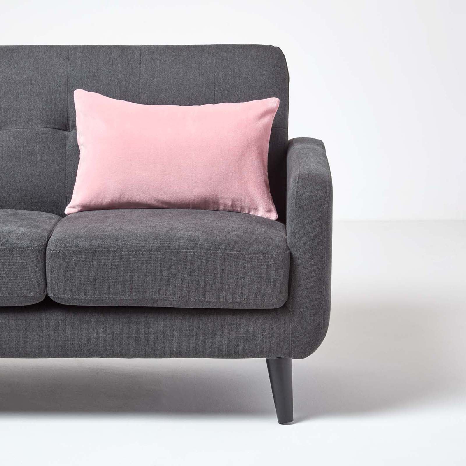 Luxury Cotton Velvet Cushion Cover | 30cm x 50cm | Pink