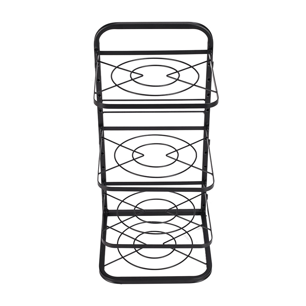 Kitchen Pot Pan Organizer Rack Adjustable Cookware Holder Stand