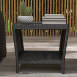 5 Pcs Rattan Garden Furniture Set W/ Reclining Chairs, Table | Brown