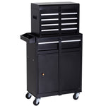 2 In 1 Metal Tool Cabinet With Pegboard