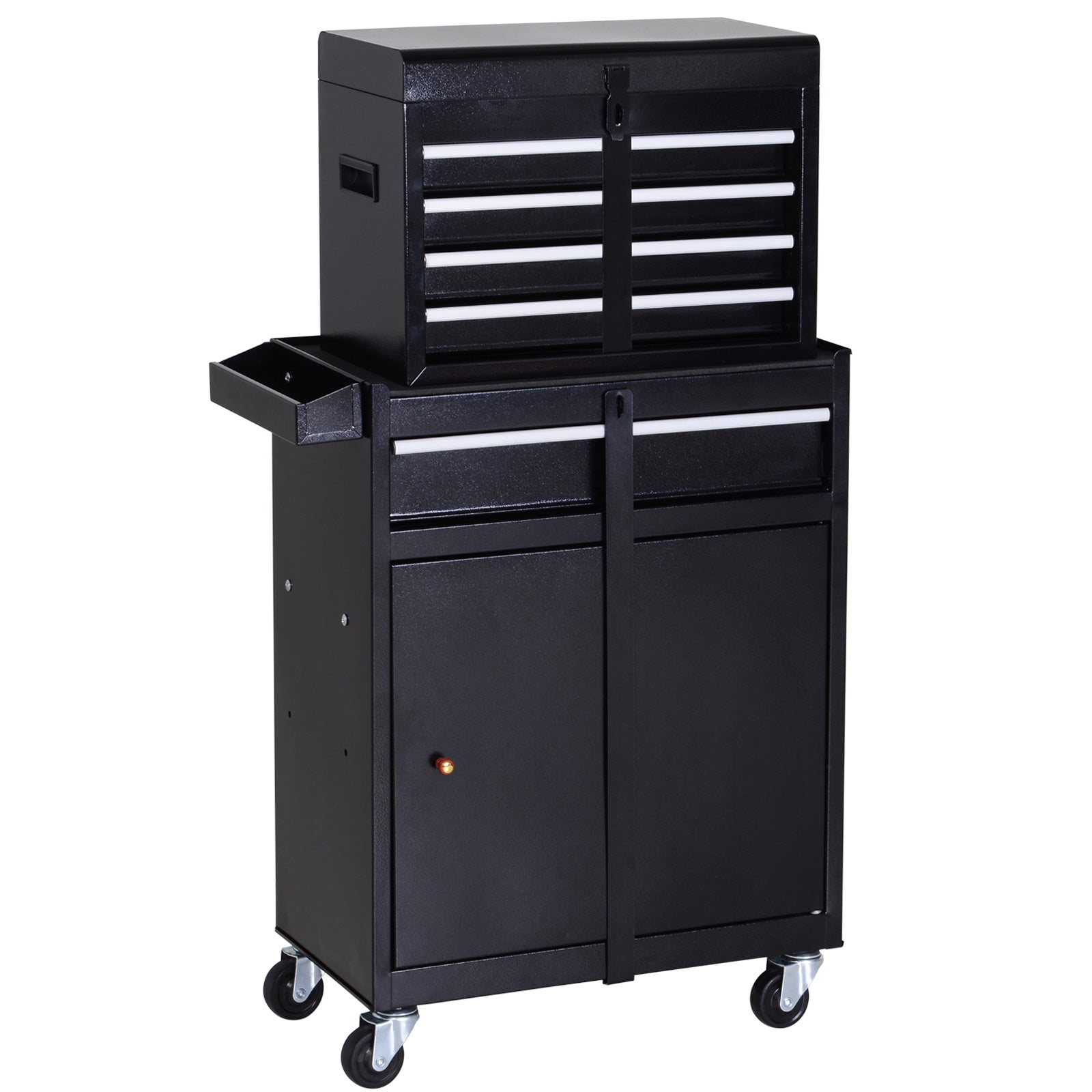 2 In 1 Metal Tool Cabinet With Pegboard