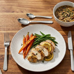 Reactive Cream Glaze Dinnerware Dinner Plate Set 26cm | Set-of-6 | Cream