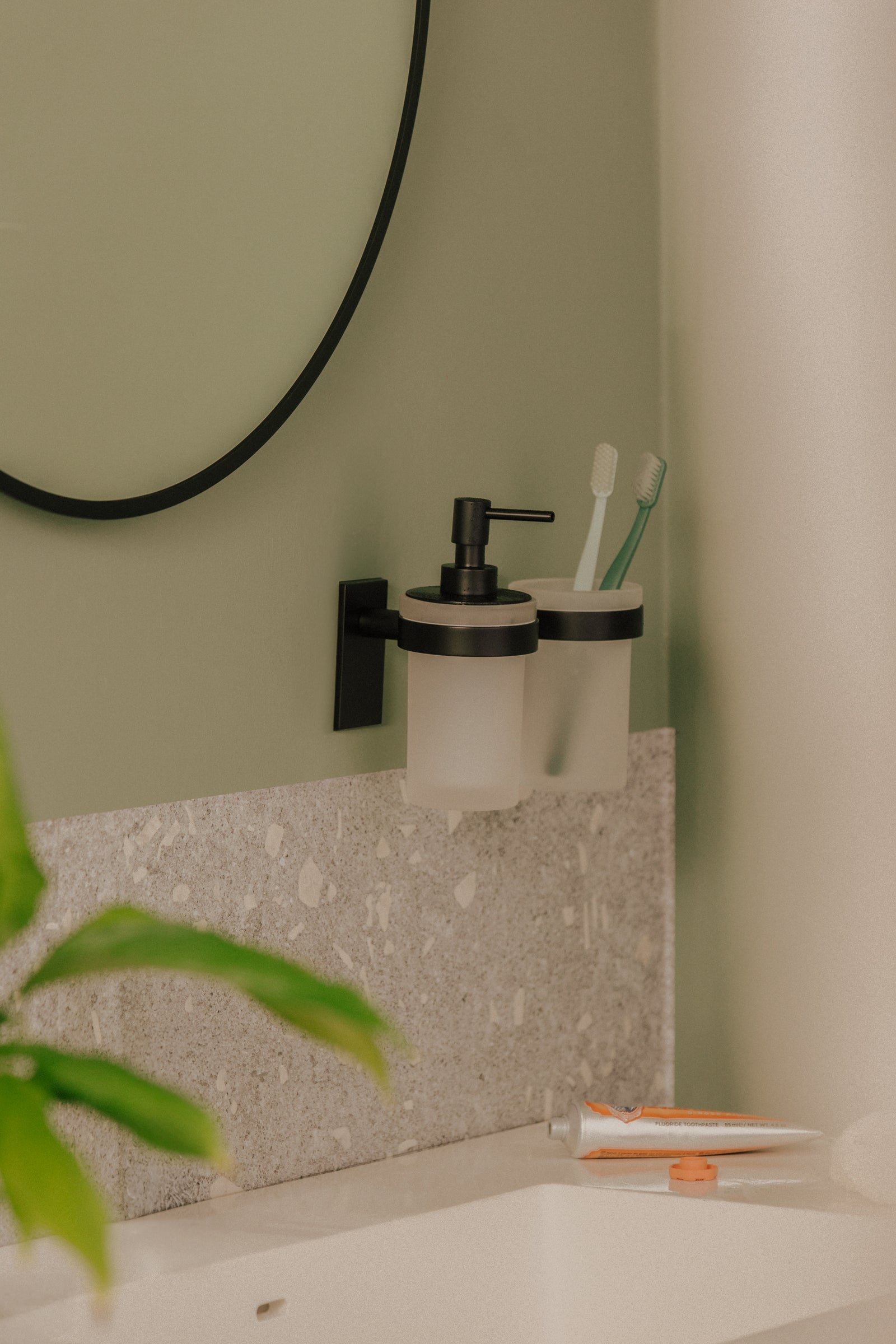 language Wall Soap Dispenser, 16.4 X 11.8 X 7.6 Cm, Collection Stick | Matte White