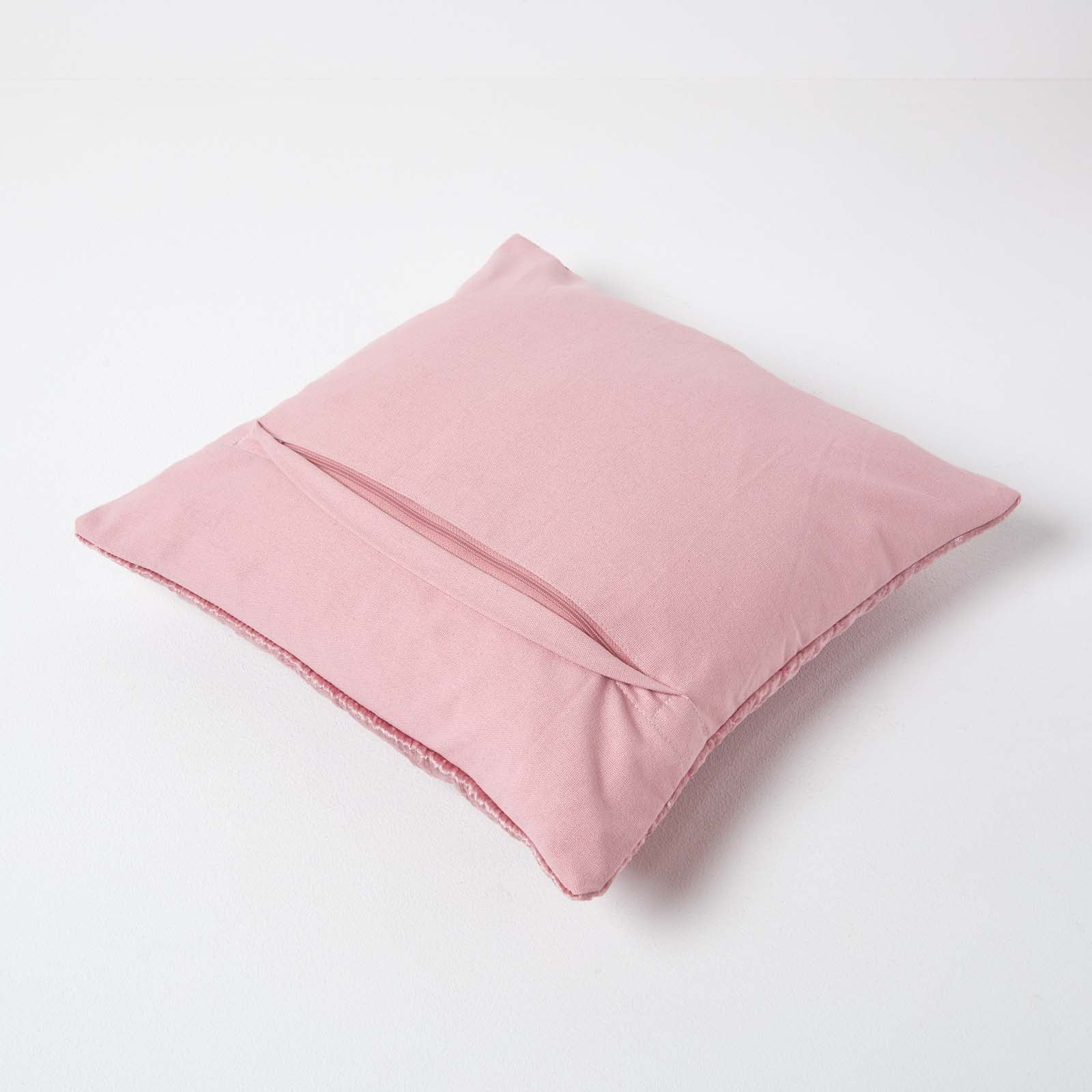 Crushed Velvet Cushion Cover | 40cm x 40cm | Blush Pink