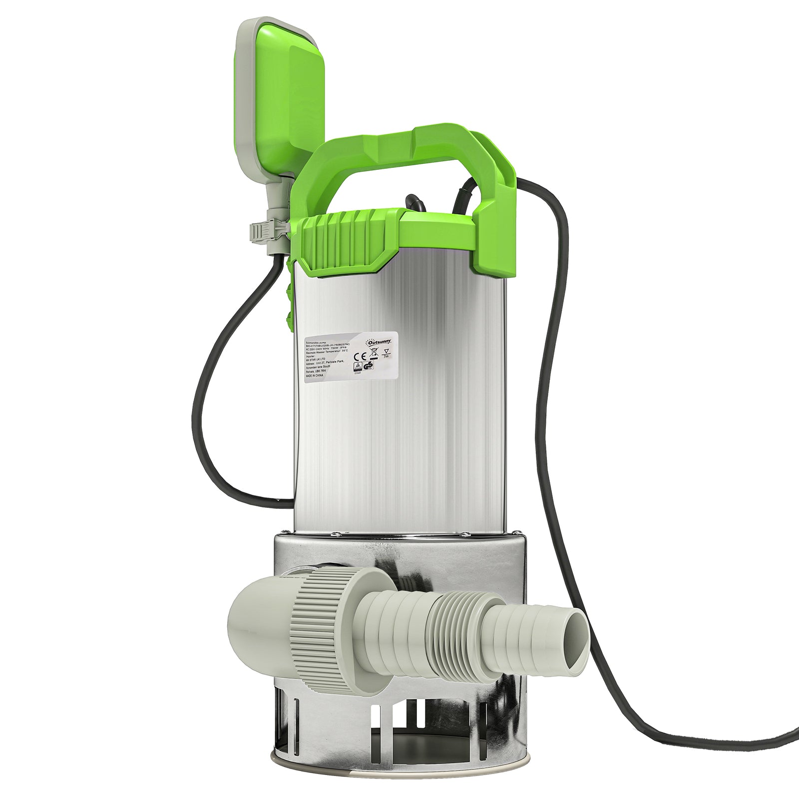 Water Pump With Float Switch, 18500l/h Electric Sump Pump