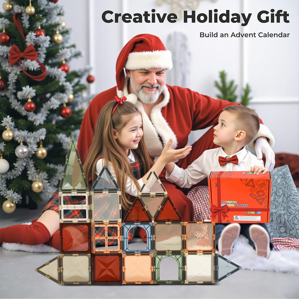 Magnetic Building Blocks Kids Magnetic Tiles Educational Construction Toy | Multi Colour