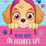 Paw Patrol Father's Day Card 'from Your Daughter' Official Product