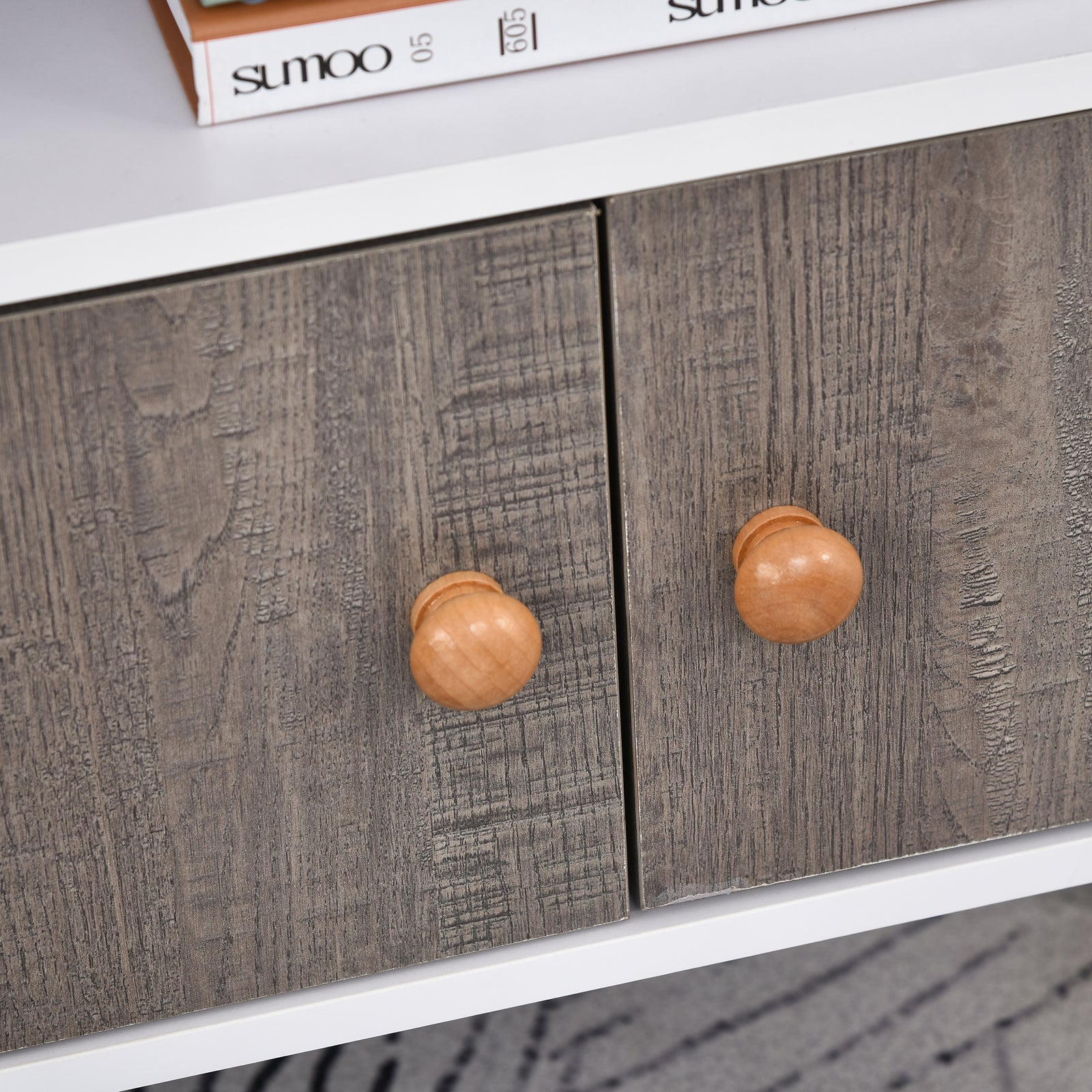 Multi Shelf Bookcase Freestanding Storage Cabinet Shelves