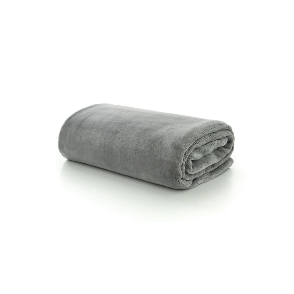 Coco Touch Flannel Throw – Luxury 140x180cm Ultra Soft Blanket | 140cm x 180cm | Grey