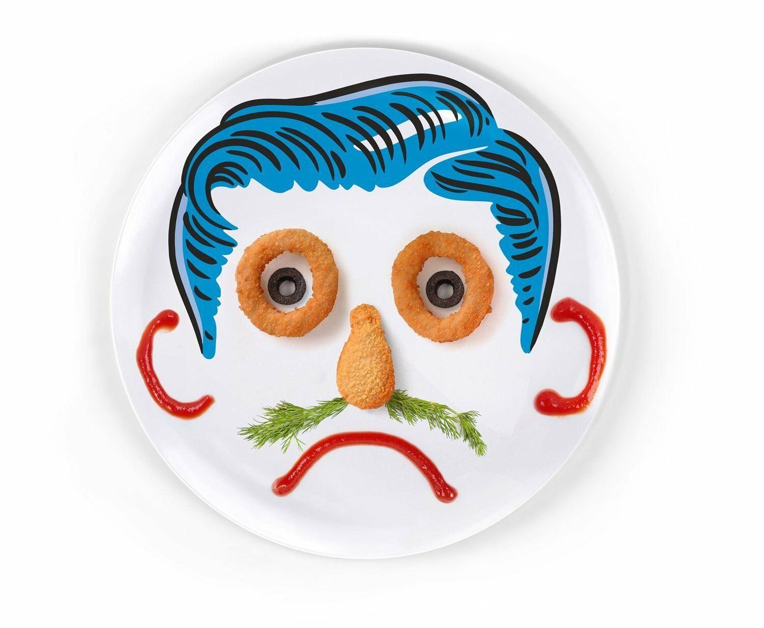 Fred Childrens Dinner Plate `dinner Do's Boy Design