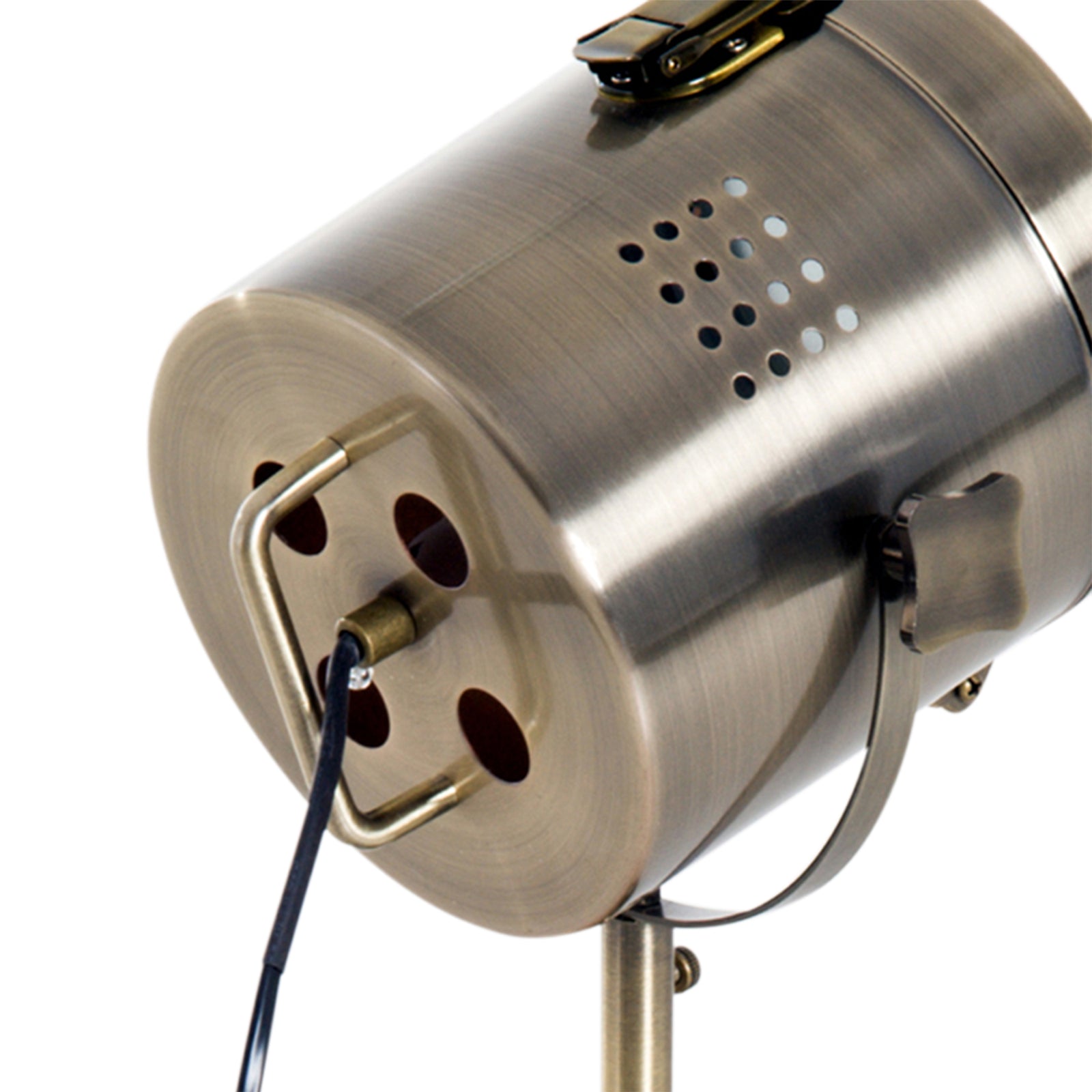 Vintage Tripod Table Desk Lamp Bedside Light Copper