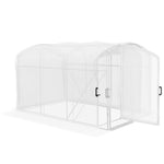 Walk-in Polytunnel Greenhouse W/ Pe Cover 3x2x2m
