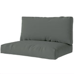 2 Seat Pallet Cushions 20cm Thick Outdoor Seat Pads | Charcoal Gray