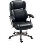 Tilting Executive Office Chair, Pu Leather Desk Chair | Black