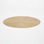 HOMESCAPES Set Of 4 Round Decorative Gold Placemats