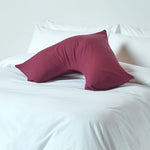 Egyptian Cotton V Shaped Pillowcase 200 Tc | V Shape | Plum