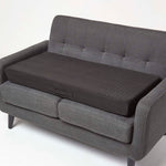 Quilted Polyester 2 Seater Orthopaedic Booster Cushion Cover | 50cm x 100cm | Black
