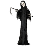HOMCOM 72"/183cm Life Size Animated Grim Reaper Halloween Decoration