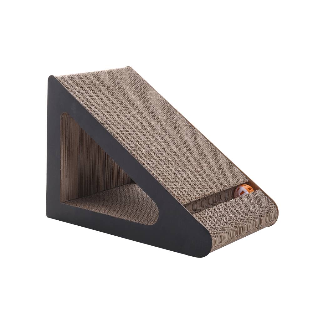 Triangle Cat Scratching Post With Bell Ball