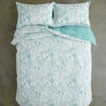 Cow Parsley Easycare Duvet Cover Set – 200tc Cotton Rich Botanical Bedding | Super King | Green