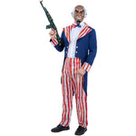 Uncle Sam Horror Patriot Costume | Large