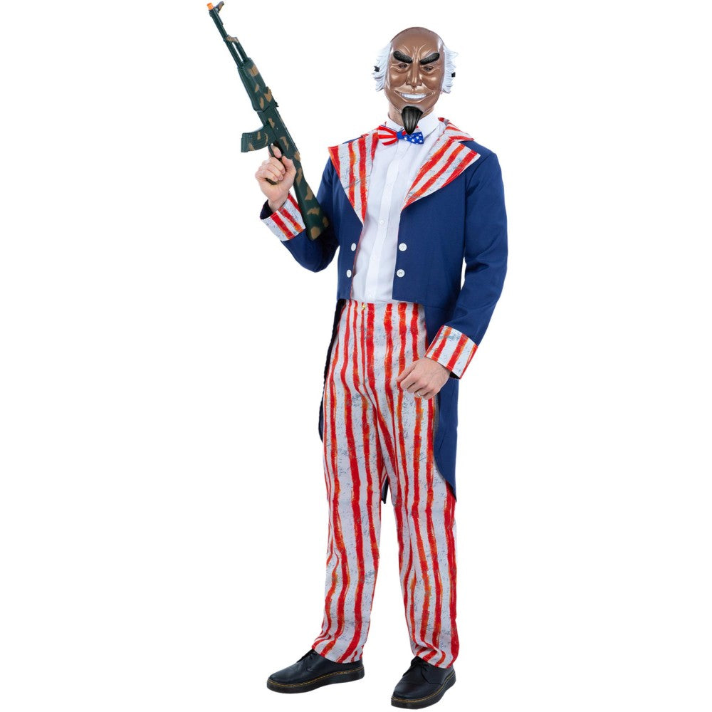 Uncle Sam Horror Patriot Costume | Medium