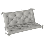 Bench Pad With Ties | Light Grey
