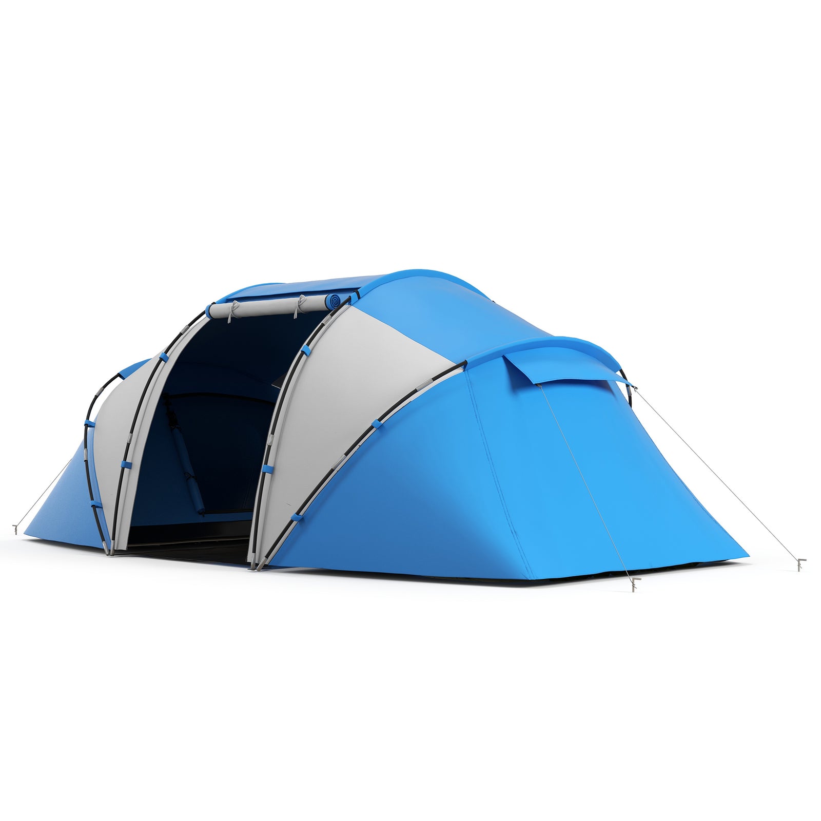 4-6 Persons Camping Tent Dome Family Travel Group Hiking | Blue