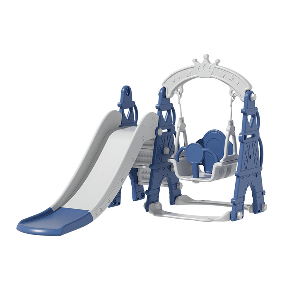 Toddler Kids 3-in-1 Climber, Slide & Swing Set Hdpe & Pp Safe & Durable Outdoor Playset