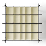 3m X 3m Outdoor Retractable Steel Pergola With Canopy | One Size